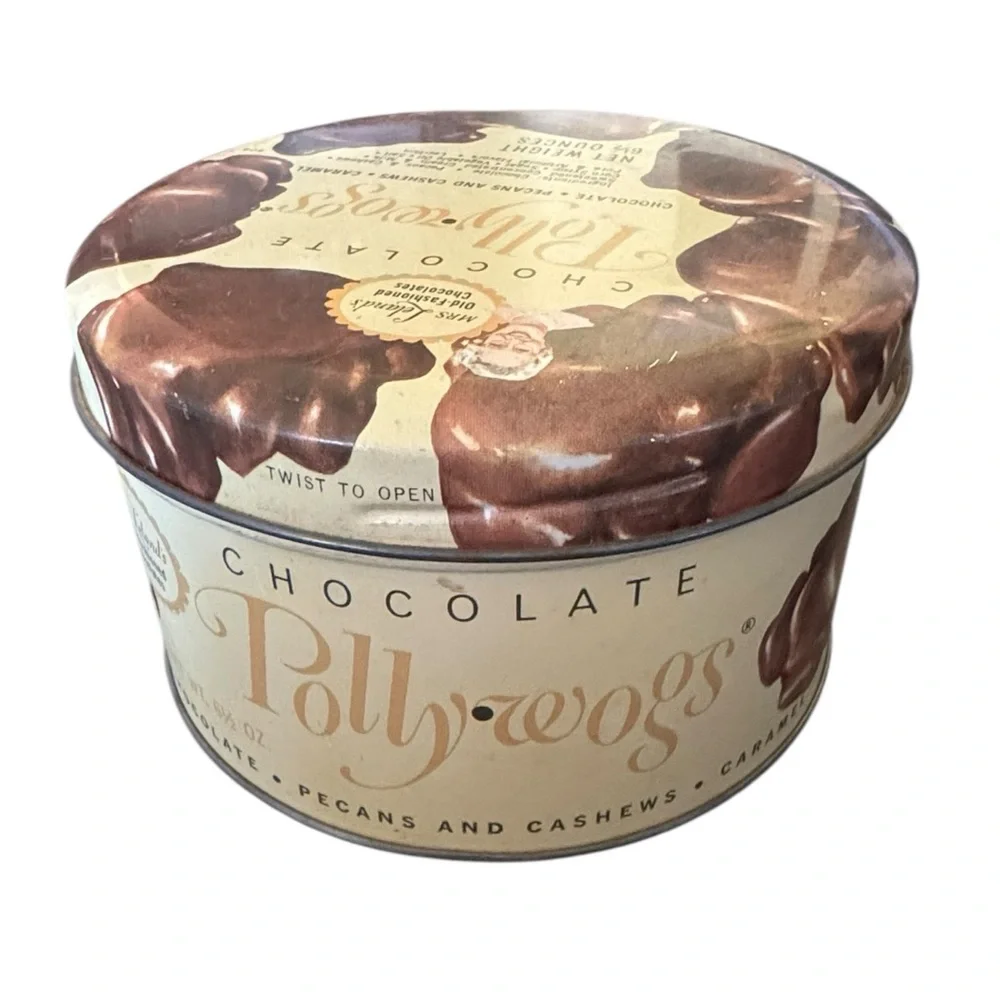 Chocolate Pollywogs Vintage Metal Tin